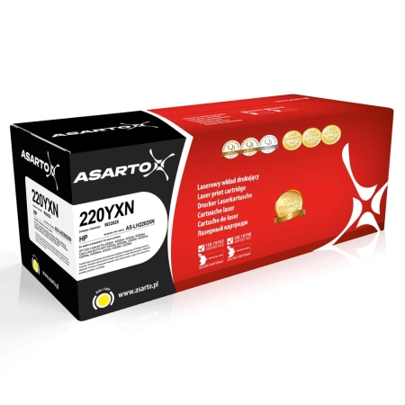 Toner Asarto do HP 220YXN | W2202X | 5500 str. | yellow