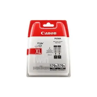 Zestaw dwóch tusz  Canon PGI-570PGBK XL do Pixma MG-5750/6850 | 2 x 22ml | black