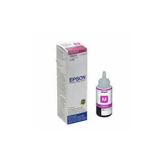 Butelka z tuszem Epson T6643 do L-100/200/210/300/355/550 | 70ml | magenta Butelka z tuszem Epson T6643 do L-100/200/210/300/355/550 | 70ml | magenta