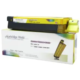 Toner Cartridge Web Yellow OKI C5800 zamiennik 43324421 -4426553
