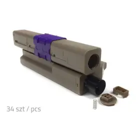 Pusta kaseta OKI C301 Black 100% nowa (wystarczy wsypać proszek i założyć odpowiedni chip) (opakowanie 34szt) -4452678