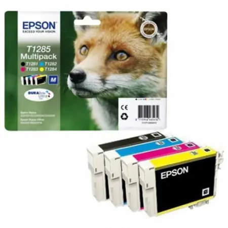 Zestaw tuszu Epson T1285 do StylusS22, SX-125/130/230/235W/420W | 16,4ml | CMYK