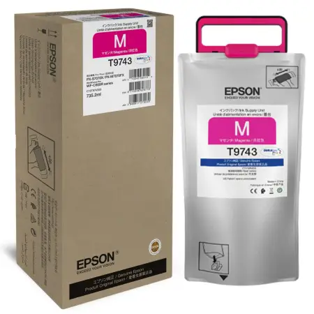 Tusz Epson T9743 MAGENTA 735.2ml do serii WF-C869Rxx