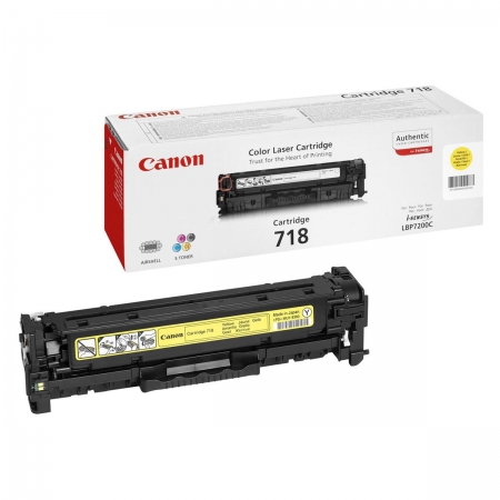 Toner  Canon CRG718Y do  LBP-7200/7210/7660/7680   | 2 900 str. | yellow-4633723