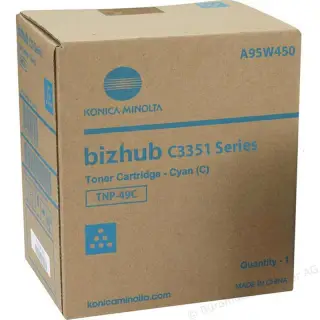 Toner  Konica  Minolta Bizhub C3351 TNP-49  CYAN-5083203