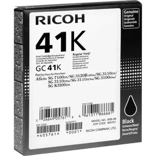 Tusz Ricoh do SG 3110DN/3110DNW GC 41K | 2 500 str. | black Tusz Ricoh do SG 3110DN/3110DNW GC 41K | 2 500 str. | black
