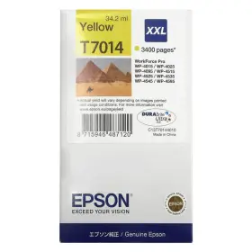 Tusz Epson T7014 do WP-4015DN/4095DN/4515DN/4525DNF XXL | 34,2ml | yellow