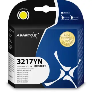 Tusz Asarto do Brother 3217YN | LC3217Y | 550 str. | yellow