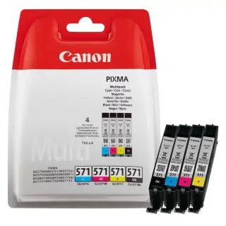 Tusz Canon CLI-571CMYK do  Pixma  MG-5750/6850/7750 | 4 x 7ml | CMYK