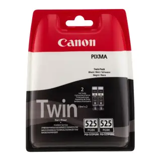 Zestaw dwóch tuszy Canon  PGI525BK do  iP-4850 MG-5150/5250 |2 x 340 str.| black
