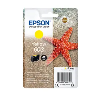 Tusz Epson 603 do XP-2100/2105/2150/3155 | yellow | 130str | 2,4ml Tusz Epson 603 do XP-2100/2105/2150/3155 | yellow | 130str | 2,4ml