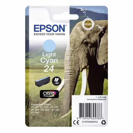 Tusz Epson T2425 do XP-750/850 | 5,1ml | light cyan