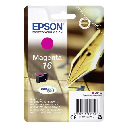 Tusz Epson T1623 do WF-2510WF/2520NF/2530WF | 3,1ml | magenta