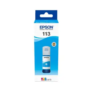 Oryginalny Tusz w butelce Cyan Epson 113 (T06B2, C13T06B240)