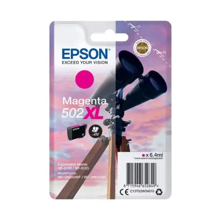 Oryginalny Tusz Magenta Epson 502XL (T02W3, C13T02W34010)