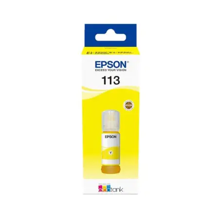 Oryginalny Tusz w butelce Yellow Epson 113 (T06B4, C13T06B440)