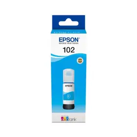 Oryginalny Tusz w butelce Cyan Epson 102 (T03R2, C13T03R240)