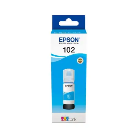 Oryginalny Tusz w butelce Cyan Epson 102 (T03R2, C13T03R240)