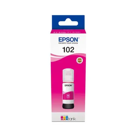 Oryginalny Tusz w butelce Magenta Epson 102 (T03R3, C13T03R340)